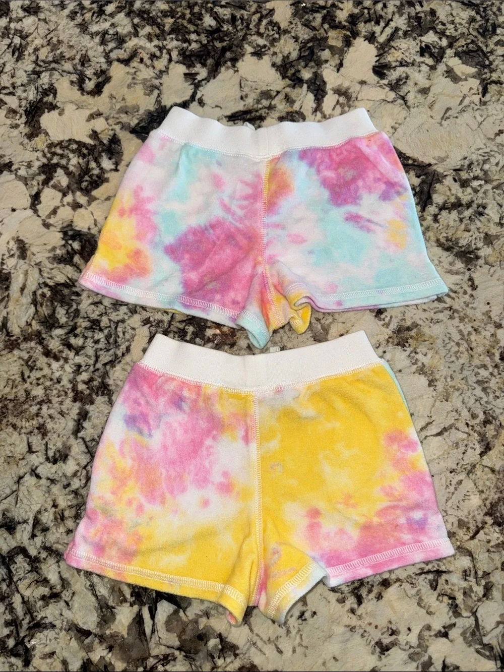 Ralph Lauren Tie-Dye Cotton Shorts - Pastel Multi-Brand New